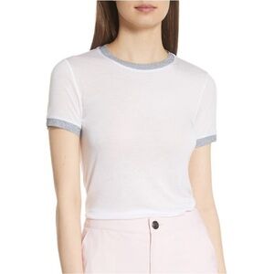 Rag & Bone Tee with Silver Trim